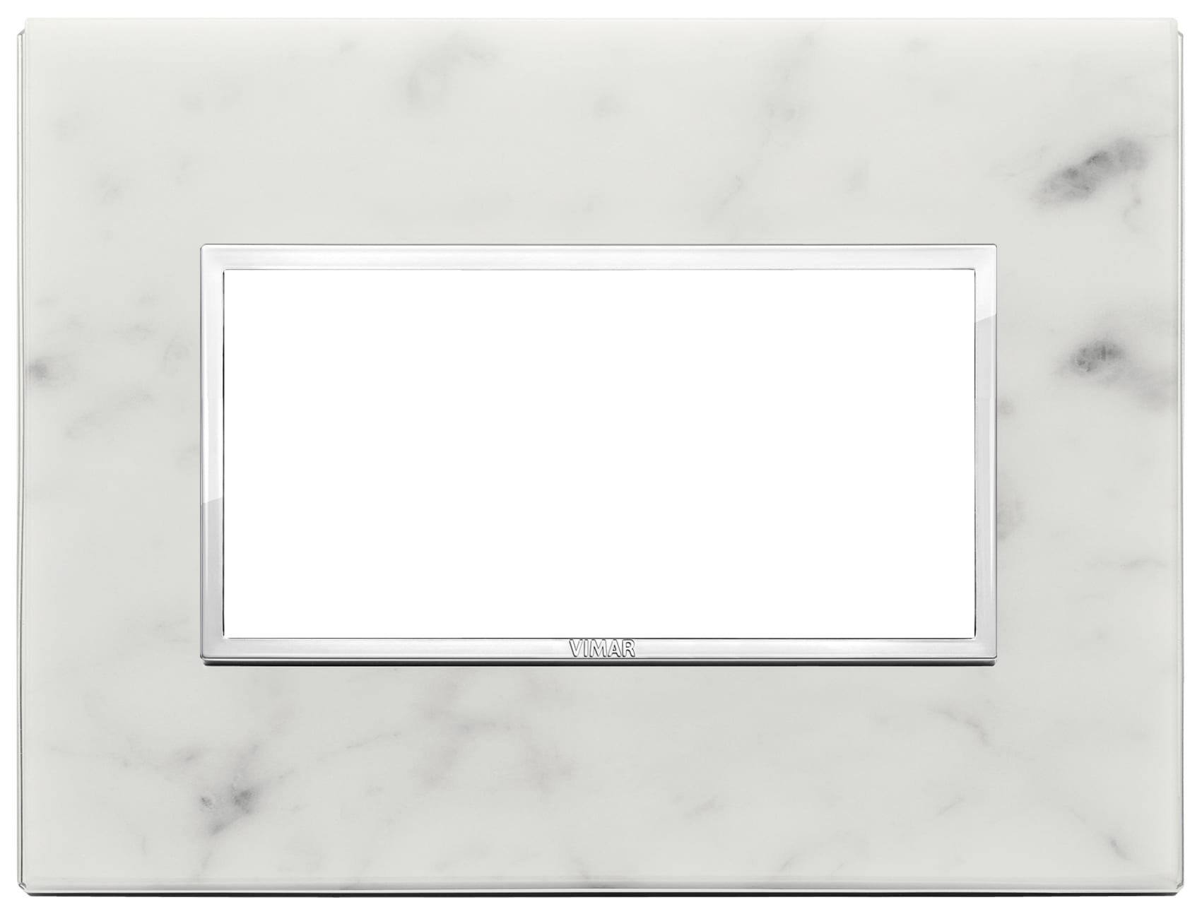VIMAR - PLACCA 4M BIANCO DI CARRARA