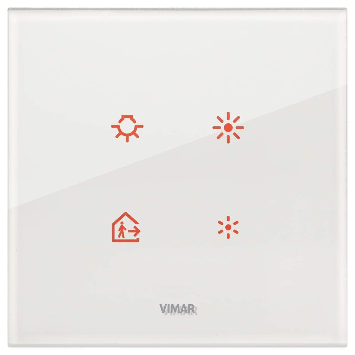 VIMAR - PLACCA 2M BIANCO DIAMANTE