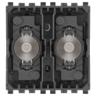 VIMAR - COMANDO DOMOTICO VINTAGE 2LEVE 2M NICHEL