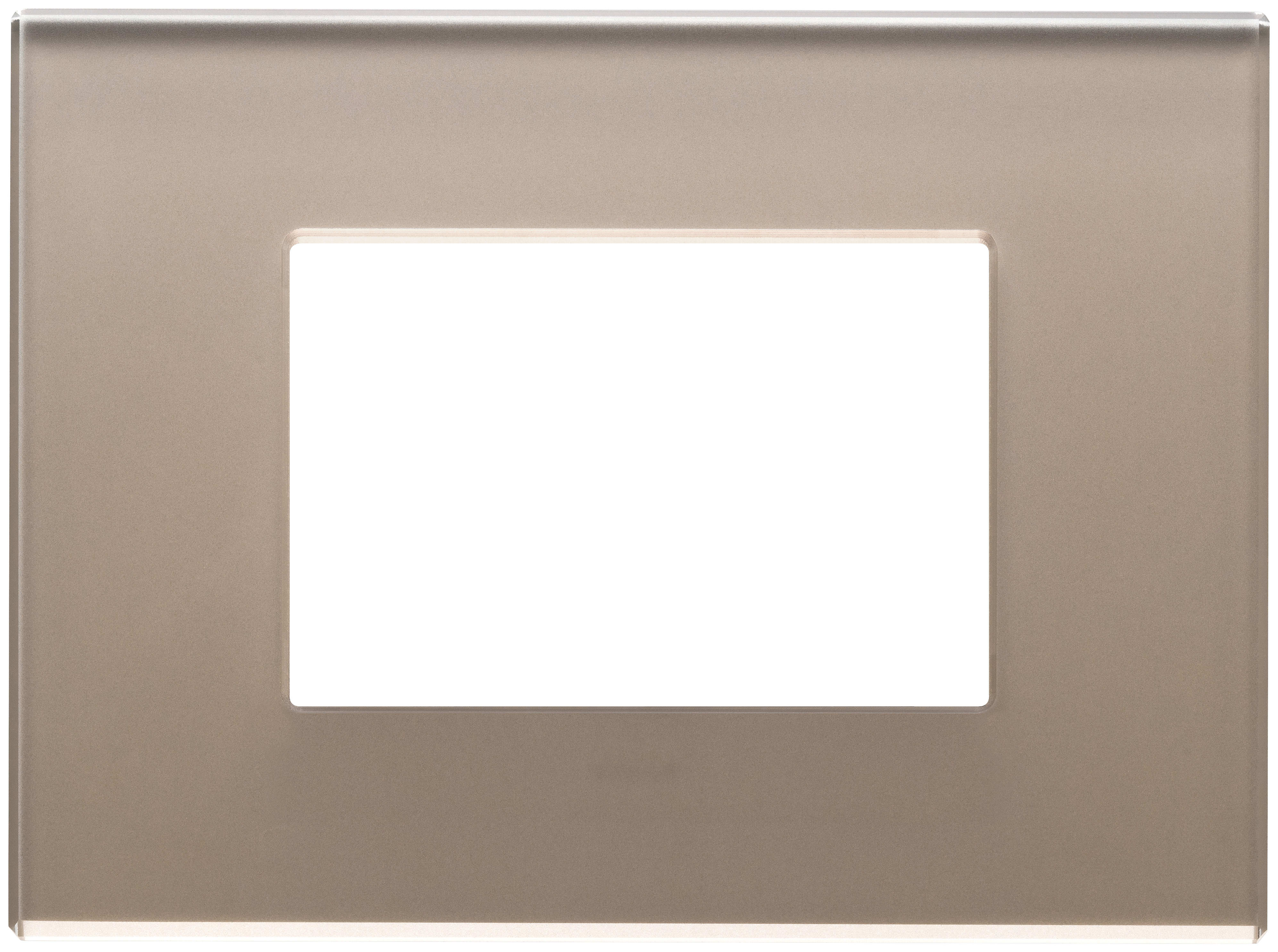 VIMAR - PLACCA 3M OPALE BRUNO