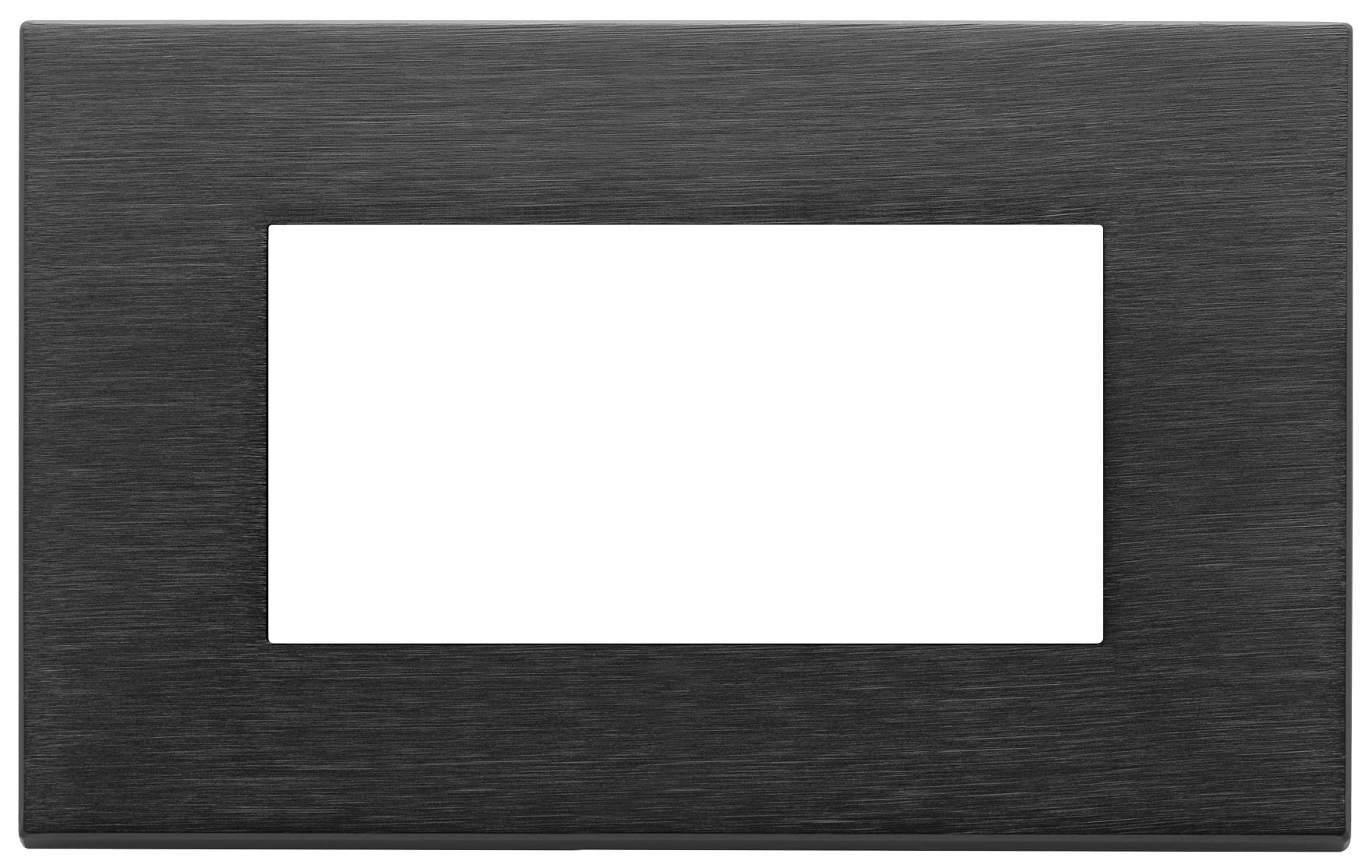 VIMAR - PLACCA 4M NERO SPAZZOLATO