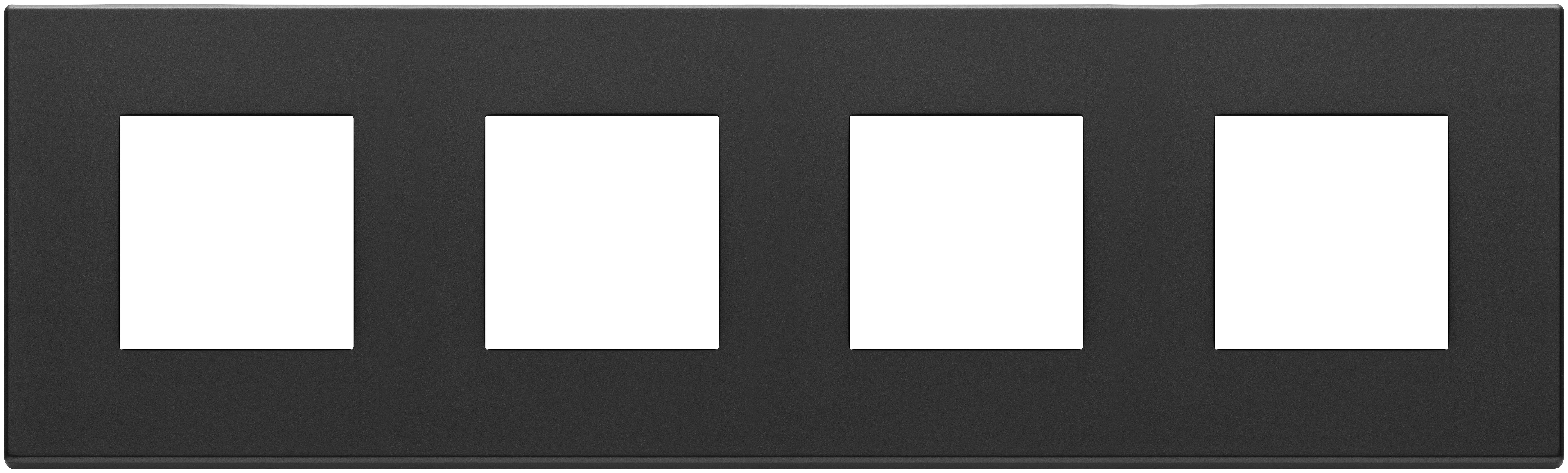 VIMAR - PLACCA 8M (2+2+2+2)INT71 GRIGIO ANTR.