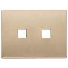 VIMAR - PLACCA 3MX2 FLAT ORO SATINATO