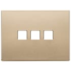 VIMAR - PLACCA 3MX3 FLAT ORO SATINATO