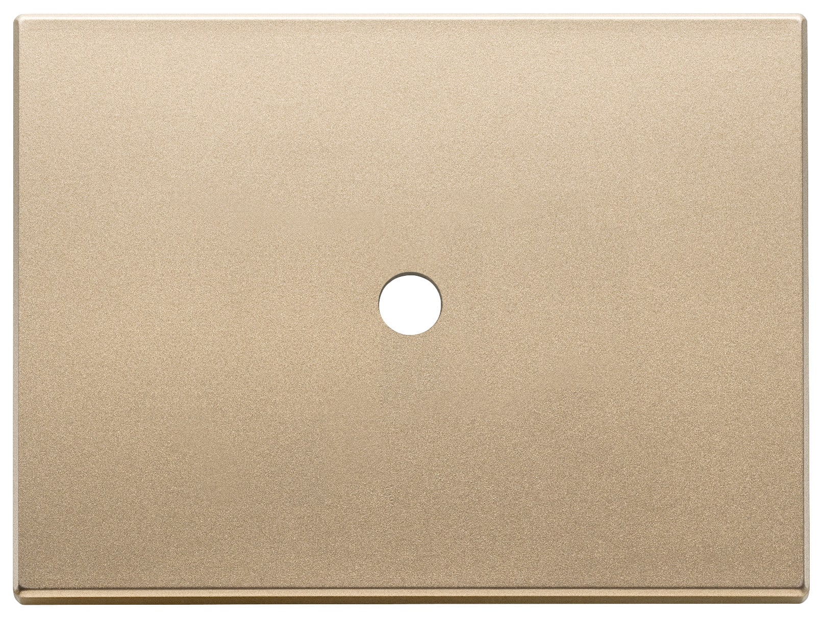 VIMAR - Placca Oro Satinato 3Mx1 Tondo 3 Moduli Metallo Comando Copriforo 21041