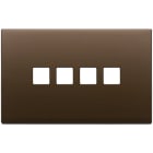 VIMAR - PLACCA 4MX4 FLAT BRONZO SCURO SPAZZ.
