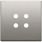 VIMAR - Placca 2 Moduli Tondo Nichel Spazzolato per Comandi Domotici/Knx