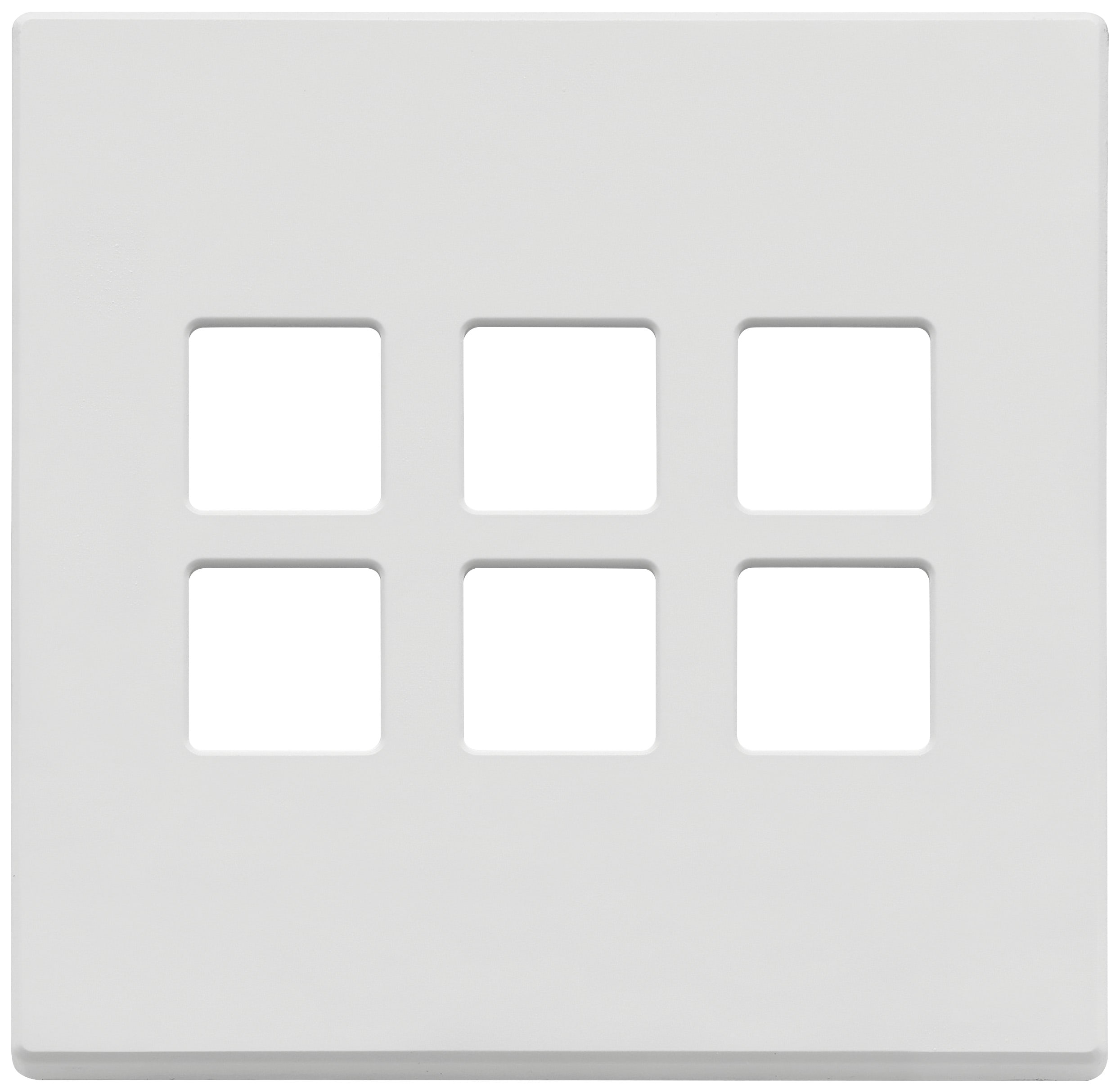 VIMAR - PLACCA 3MX6 BS FLAT BIANCO MATT