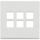 VIMAR - PLACCA 3MX6 BS FLAT BIANCO MATT