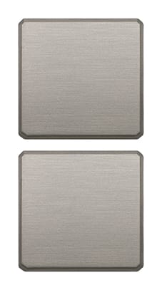 VIMAR - Due Tasti Flat Intercambiabili Nichel Spazzolato