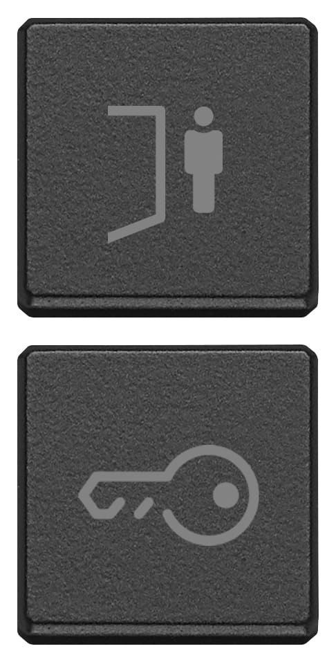 VIMAR - DUE TASTI FLAT PEDONALE CHIAVE GRIGIO