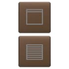 VIMAR - DUE TASTI FLAT SCEN. TAPPARELLA BRONZO
