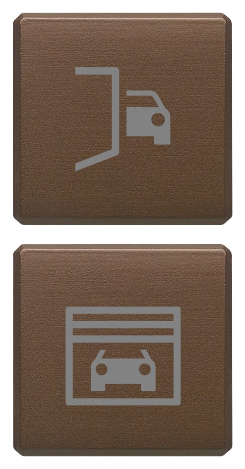 VIMAR - DUE TASTI FLAT CANCELLO GARAGE BRONZO