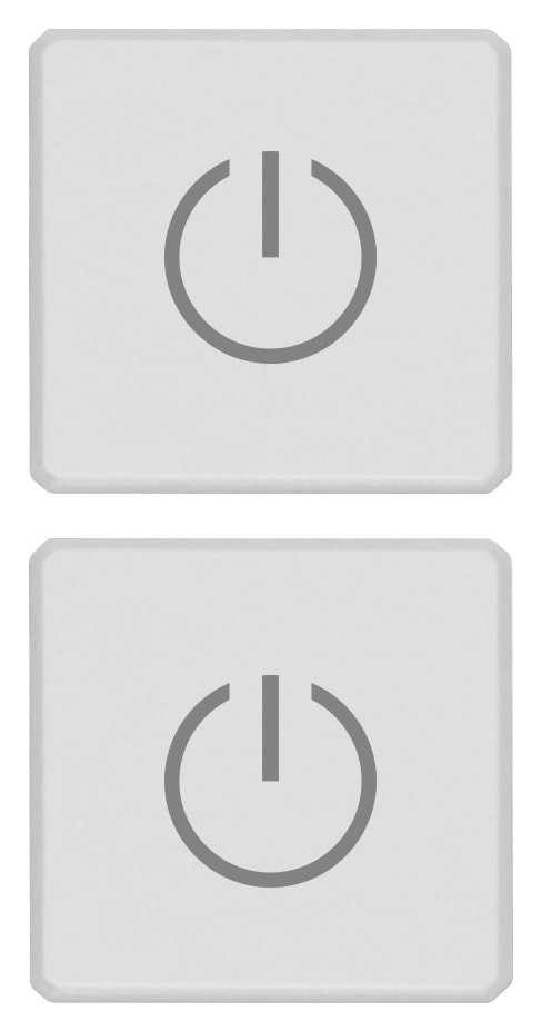 VIMAR - DUE TASTI FLAT SIMBOLI TOGGLE BIANCO