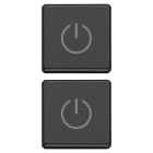 VIMAR - DUE TASTI FLAT SIMBOLI TOGGLE GRIGIO