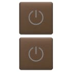 VIMAR - DUE TASTI FLAT SIMBOLI TOGGLE BRONZO