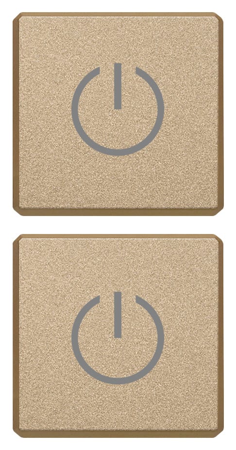 VIMAR - DUE TASTI FLAT SIMBOLI TOGGLE OROSATIN