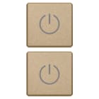 VIMAR - DUE TASTI FLAT SIMBOLI TOGGLE OROSATIN