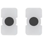 VIMAR - Due Tasti Tondo Intercambiabili Elettromeccanici Illuminabili Grigio Antracite