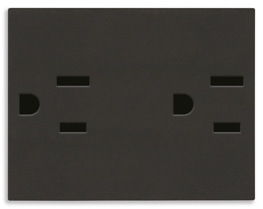 VIMAR - DUE PRESE SICURY 2P+T 15A USA NERO