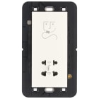 VIMAR - PRESA PER RASOIO VERTICALE 230V BIANCO