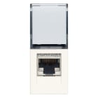 VIMAR - Presa Rj45 Netsafe Cat6A Ftp Bianco - Connettore Schermato Universale T568A/B, 8 Contatti, Morsetti Ad Incisione D'Isolante