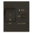 VIMAR - Interruttore Automatico Magnetotermico Differenziale 1P+N C16 6Ma Nero - 2 Moduli