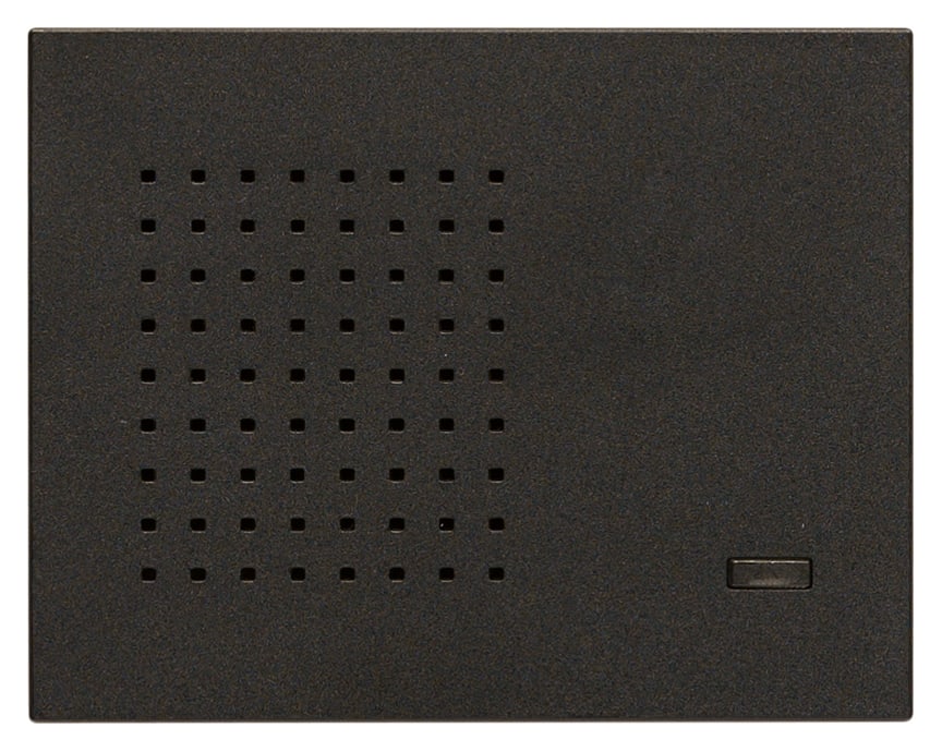 VIMAR - Sirena Da Interno Nero By-Alarm Plus, 2 Suonerie Selezionabili, Volume Beep, Led Rosso - 3 Moduli