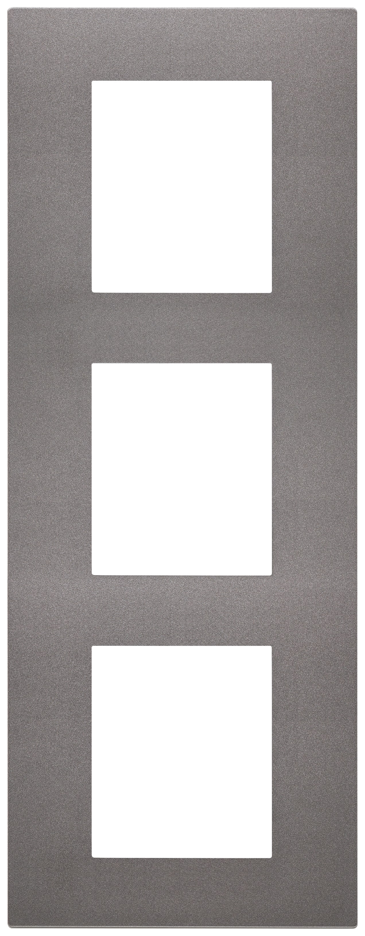 VIMAR - PLACCA 6M (2+2+2)INT71 VERTICALE METAL