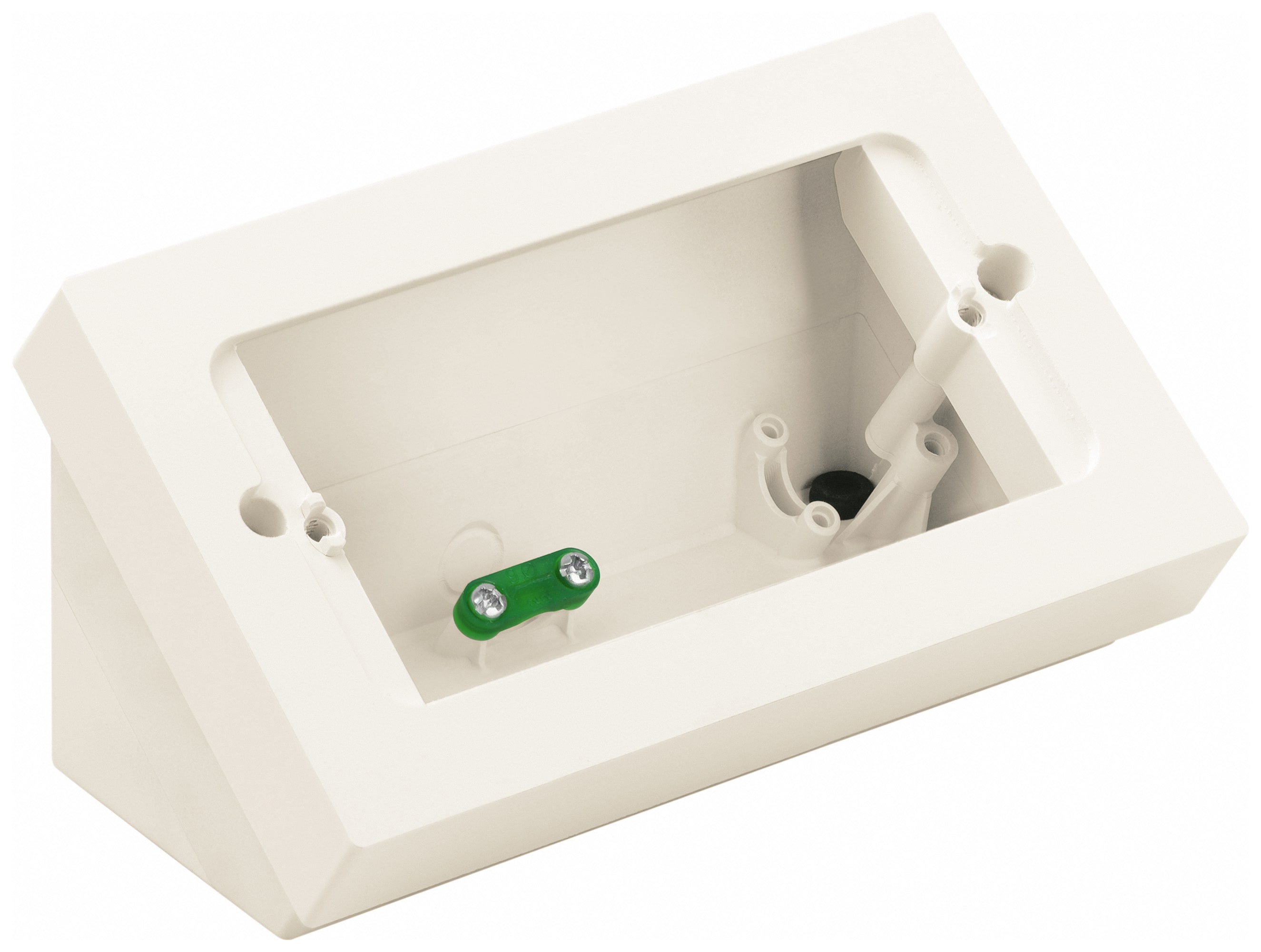 VIMAR - Scatola Da Tavolo Inclinata Con Altezza Variabile Per 4 Moduli Bianco Profondità Massima 44 Mm