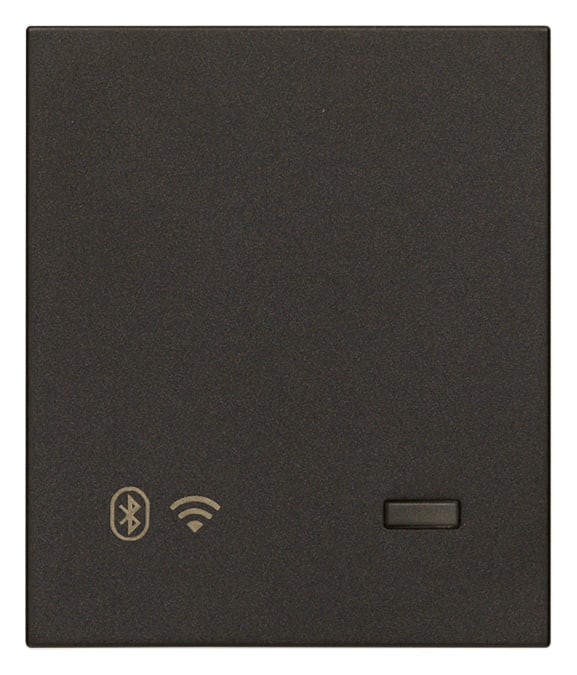 VIMAR - Gateway IoT nero 2 moduli, Bluetooth Wi-Fi per integrazione e supervisione VIEW Wireless, Cloud e App, alimentazione 100-240 V 50/60 Hz.