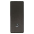 VIMAR - TASTO 1M ALLINEATO SIMBOLO LUCE NERO