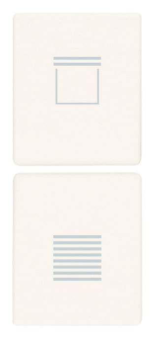 VIMAR - DUE MEZZI TASTI 1M SCEN. TAPPARELLA B.CO