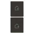 VIMAR - DUE MEZZI TASTI 1M SCEN. CASETTA NERO