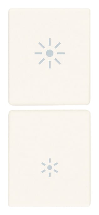 VIMAR - DUE MEZZI TASTI 1M DIMMER BIANCO