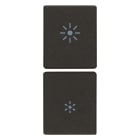 VIMAR - DUE MEZZI TASTI 1M DIMMER NERO