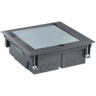 VIMAR - Torretta a scomparsa 20M con coperchio cavo per Eikon, Arké e Plana, installazione su pavimento flottante con 4 supporti da 5 moduli