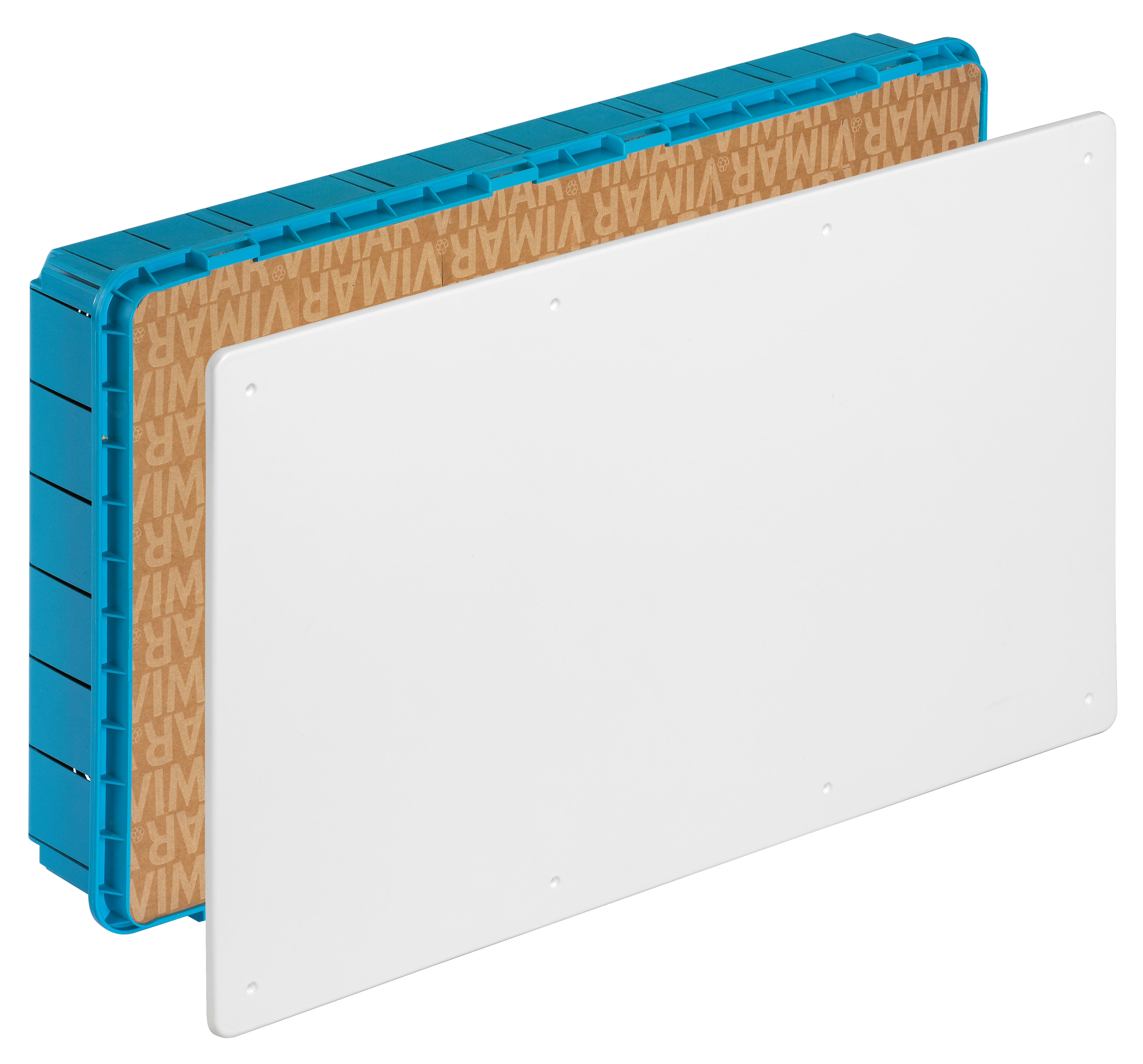 VIMAR - Scatola Derivazione Incasso 515x292x80mm con Coperchio Bianco e Viti Fissaggio, 5 Separatori