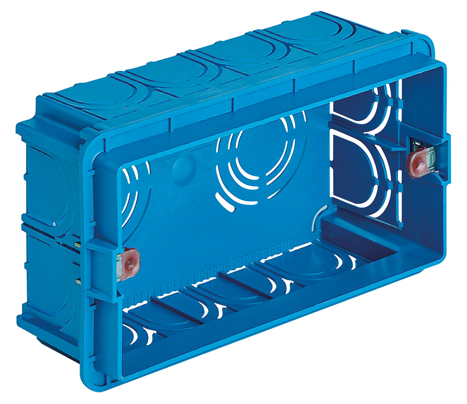 VIMAR - Scatola da Incasso Rettangolare 4 Moduli Azzurro per Pareti in Muratura con Resistenza al Calore 650°C