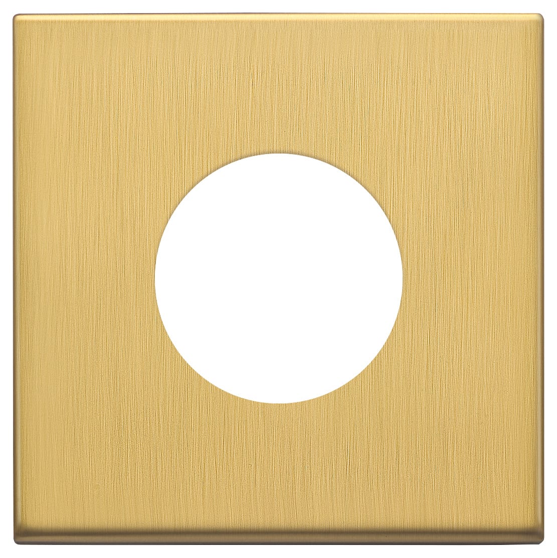VIMAR - PLACCA 2M PER PRESA TONDA OTTONE SPAZZ.