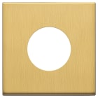 VIMAR - PLACCA 2M PER PRESA TONDA OTTONE SPAZZ.