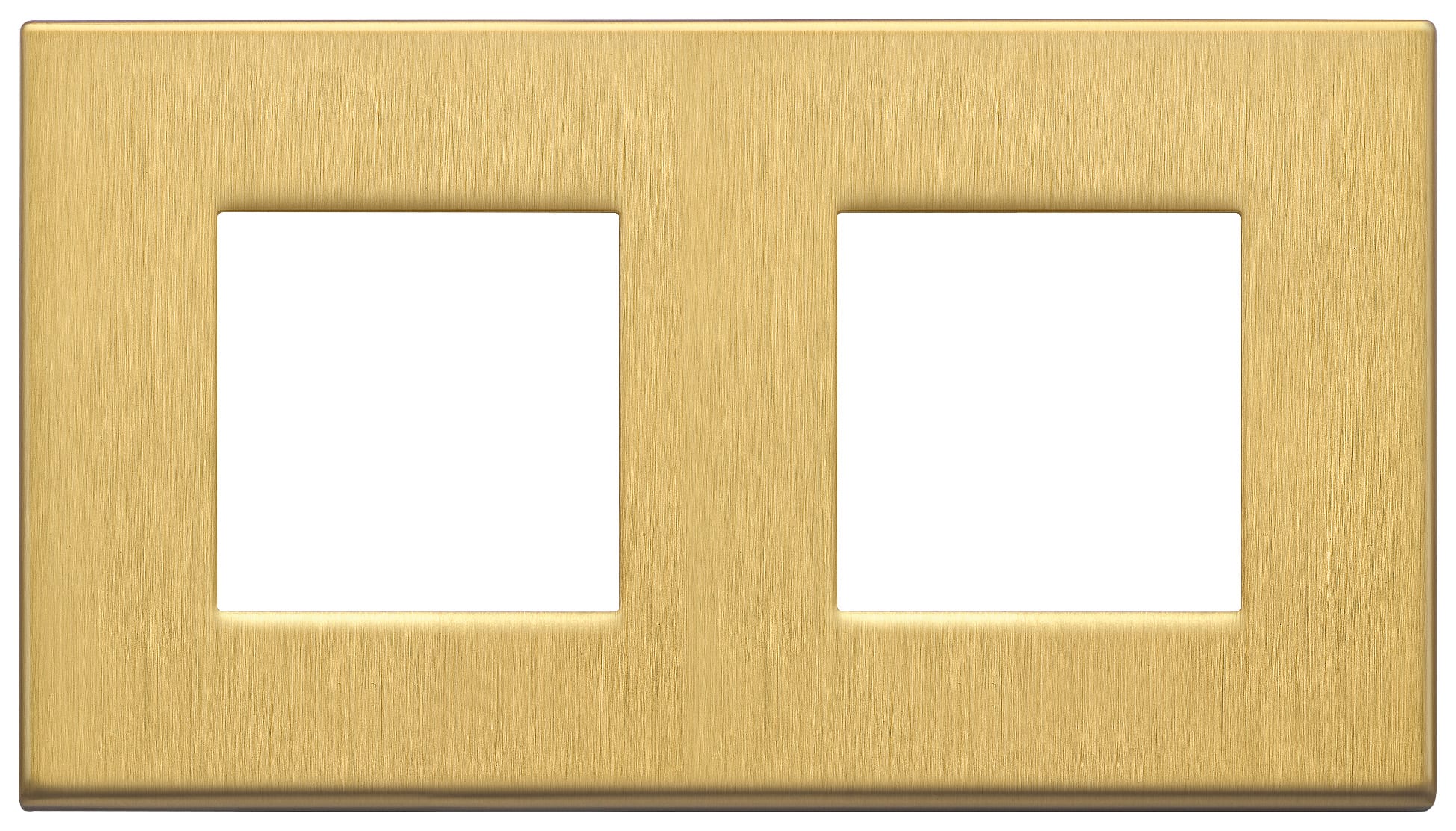 VIMAR - PLACCA 4M (2+2)INT71 OTTONE SPAZZ.