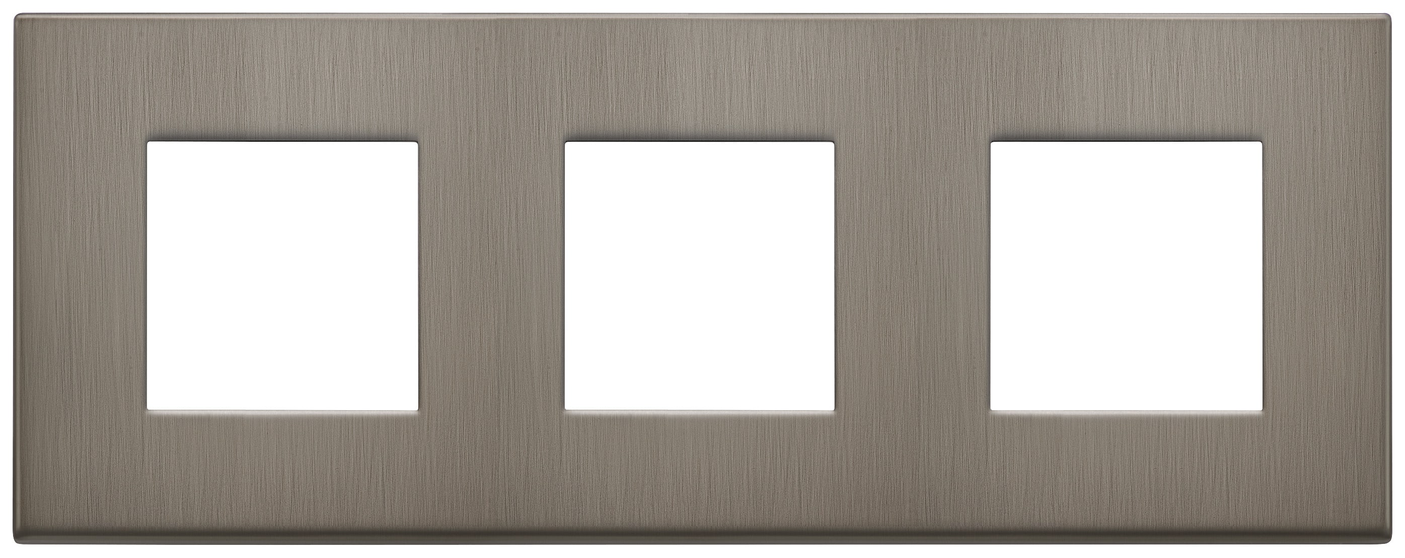 VIMAR - PLACCA 6M (2+2+2)INT71 GUN METAL