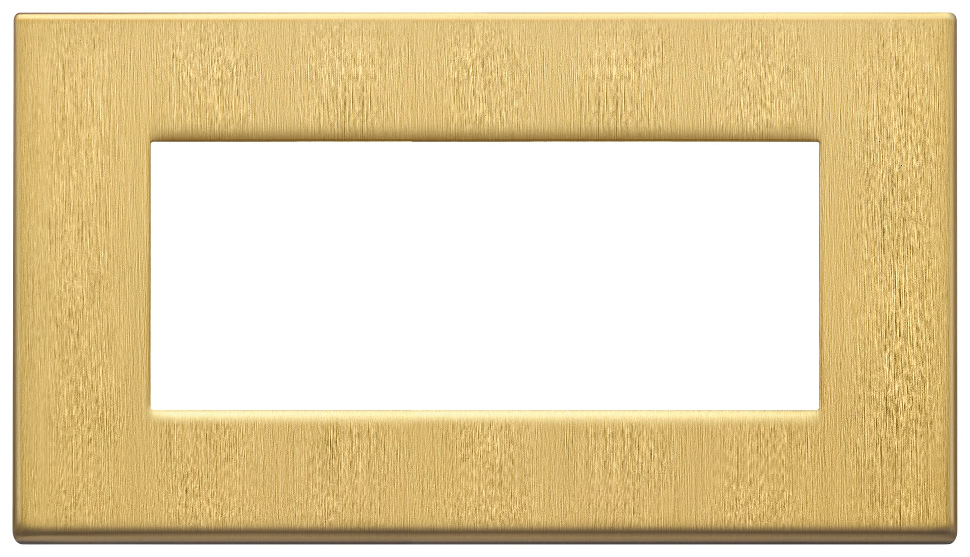 VIMAR - PLACCA 5M BS OTTONE SPAZZ.