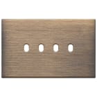 VIMAR - PLACCA 4MX4 VINTAGE BRONZO ANTICO SPAZZ.