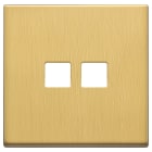 VIMAR - PLACCA 2MX2 FLAT OTTONE SPAZZ.