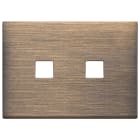VIMAR - PLACCA 3MX2 FLAT BRONZO ANTICO SPAZZ.
