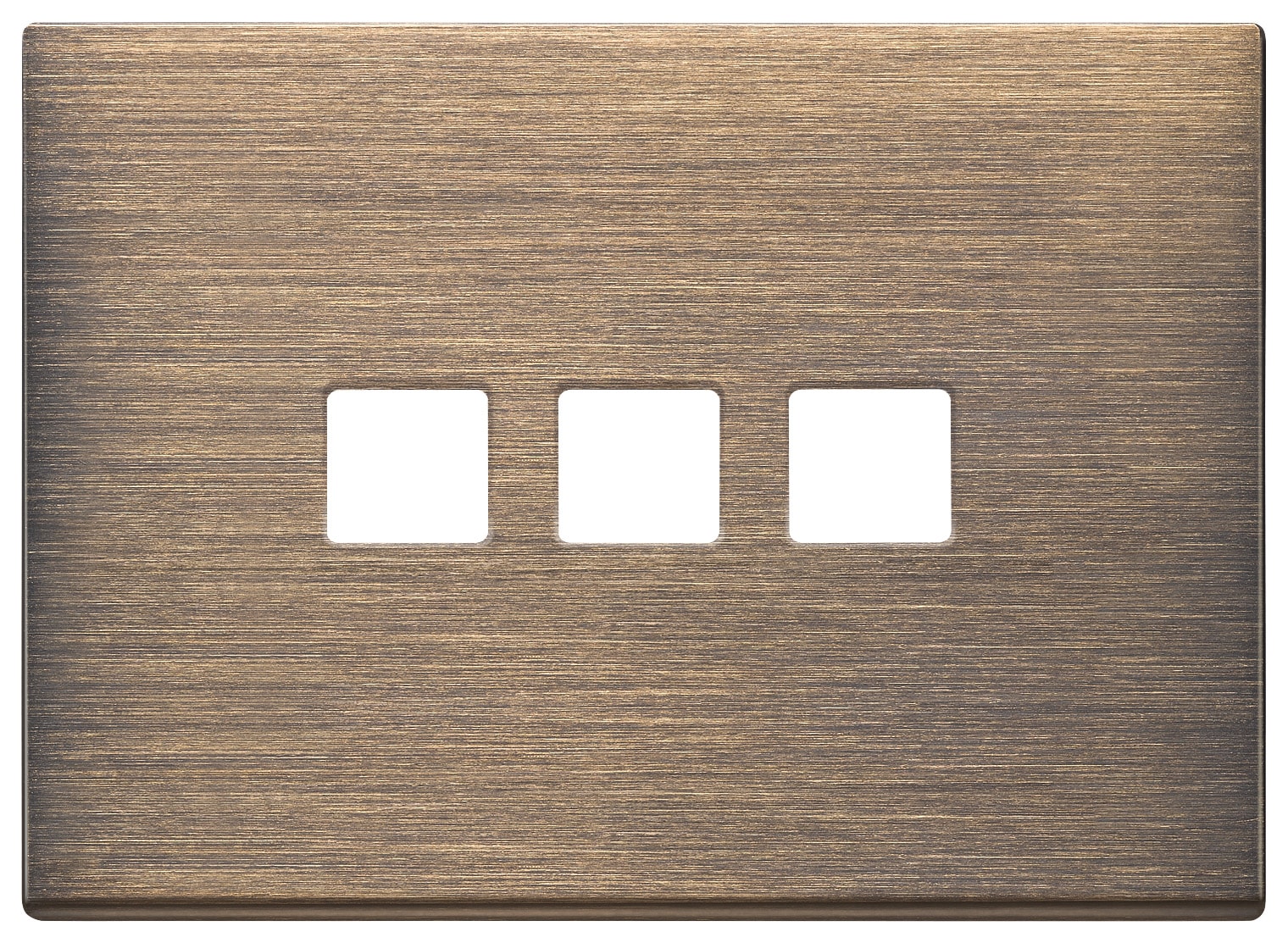 VIMAR - PLACCA 3MX3 FLAT BRONZO ANTICO SPAZZ.