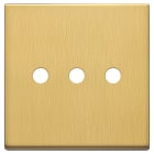 VIMAR - PLACCA 3MX3 BS TONDO OTTONE SPAZZ.