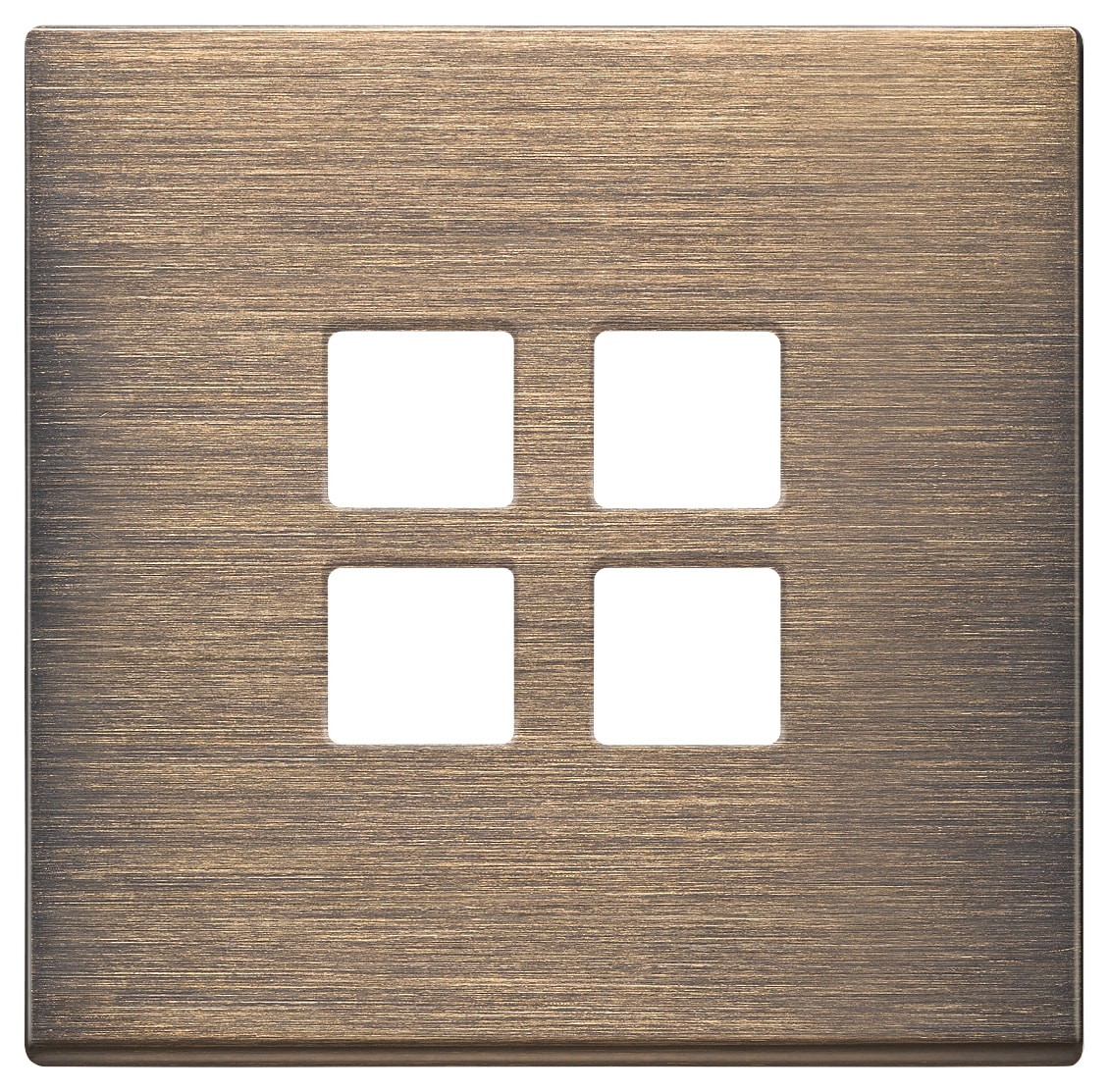 VIMAR - PLACCA 2MX4 FLAT BRONZO ANTICO SPAZZ.
